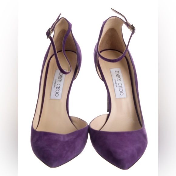 Gently used purple Jimmy Choos heels 10.5 - Picture 1 of 5